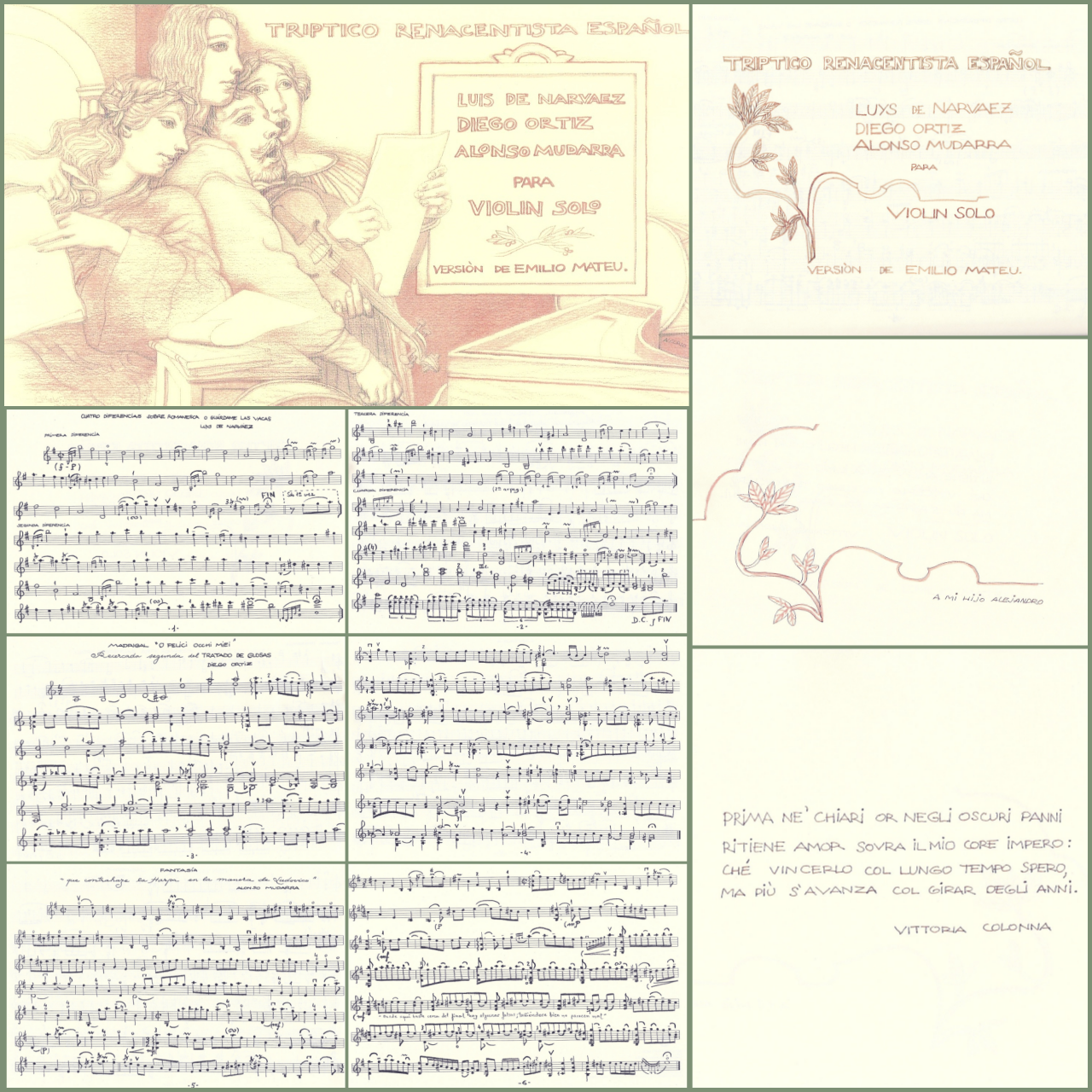 Edición manuscrita de Emilio Mateu y Manuel Alcorlo