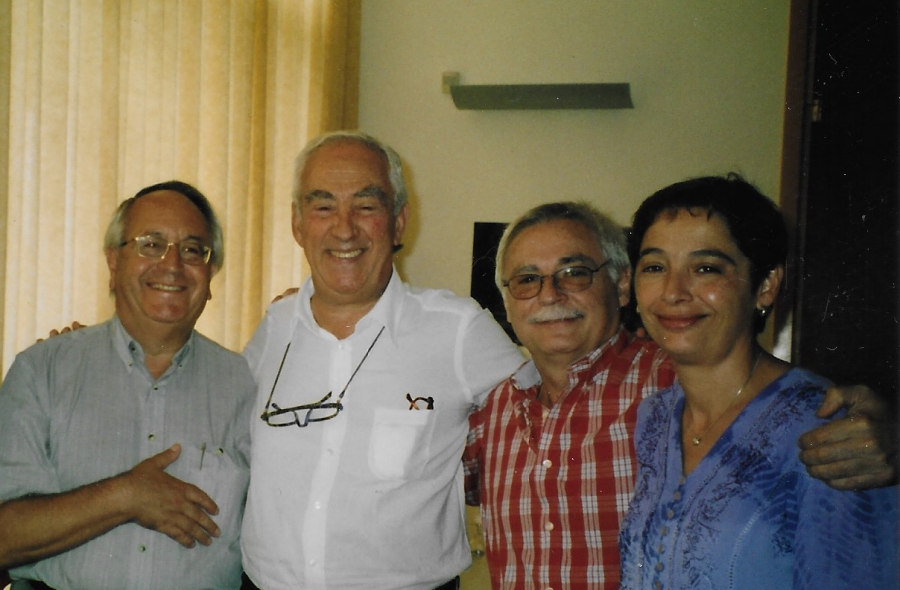 I Concurso Internacional de Viola "Tomás Lestán". Antella, agosto de 2003: Domingo Tomás, Bruno Giuranna, Emilio Mateu y Myriam del Castillo.